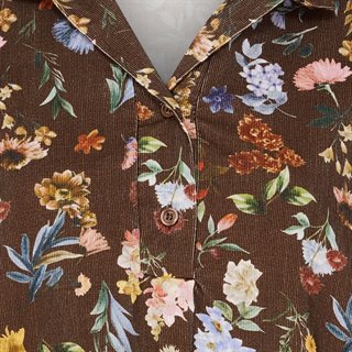 Marta - Wildrose Kjole - Brown Print