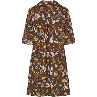 Marta - Wildrose Kjole - Brown Print