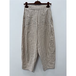 Marta - Fausta Bukser - Beige Stripe