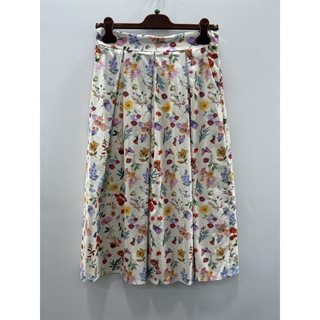 Marta - Ciela Nederdel - Beige Print