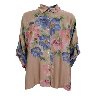 Black Colour - Emme Flower Skjorte - Frappe - Onesize