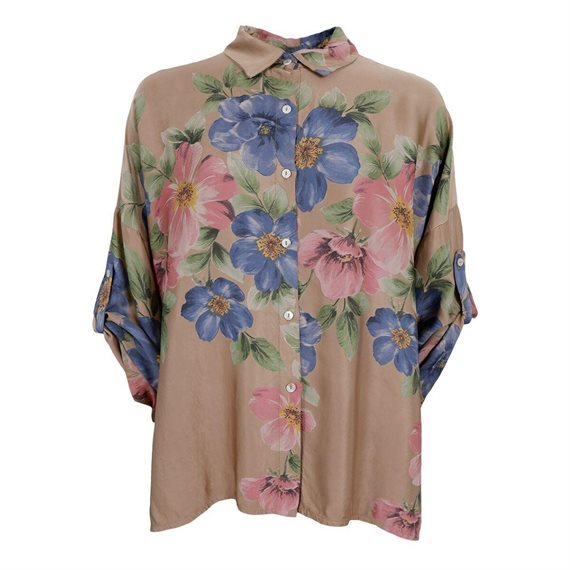 Black Colour - Emme Flower Skjorte - Frappe - Onesize
