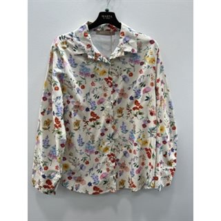 Marta - Magnolia Skjorte - Beige Print