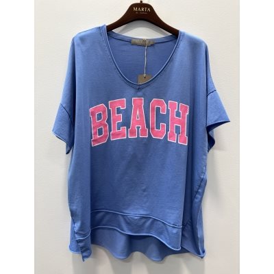 Marta - Nella T-shirt - Royal/Fuxia - Onesize