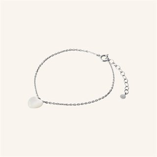 Pernille Corydon - Ocean Heart Armbånd - Sølv - Adj 16-19