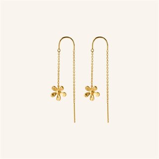 Pernille Corydon - Wild Poppy Earchains - Guld - 50mm