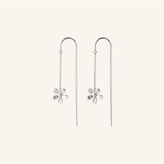 Pernille Corydon - Wild Poppy Earchains - Sølv - 50mm