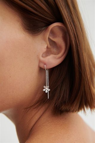 Pernille Corydon - Wild Poppy Earchains - Sølv - 50mm