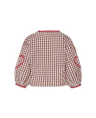 Sissel Edelbo - Astrid MINI Top - Brown Checks