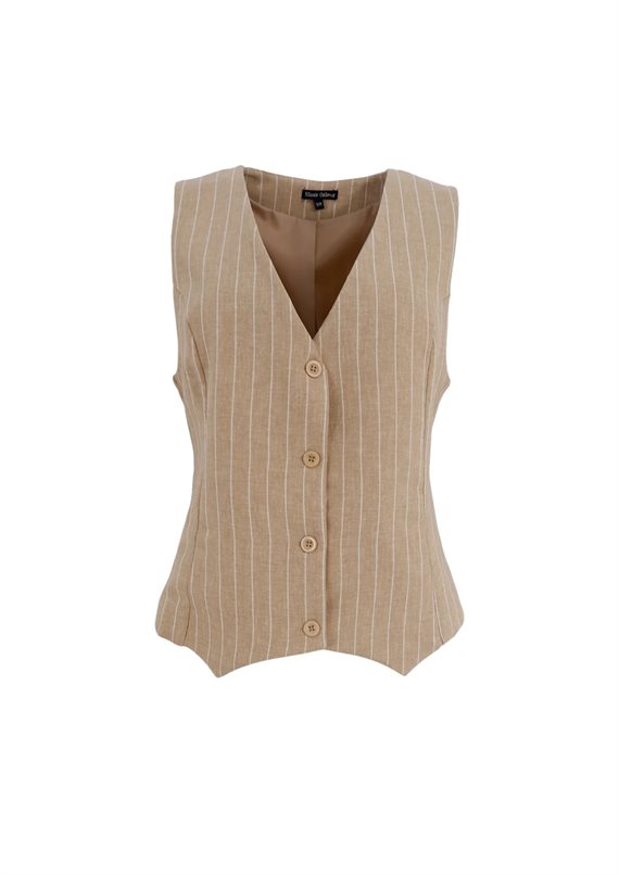 Black Colour - BCChicago Tailored Vest - Sand