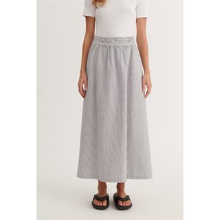 Basic Apparel - Asta Nederdel - Bright White / Sky Captain