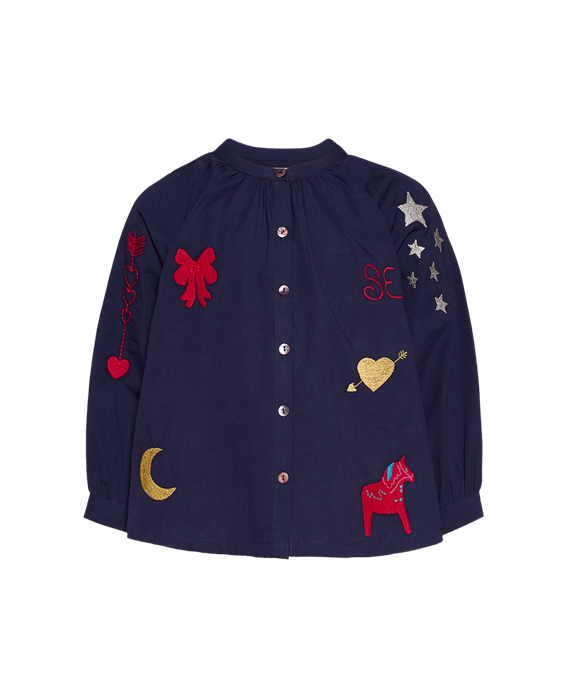 Sissel Edelbo - Christmas Mini Top - Navy