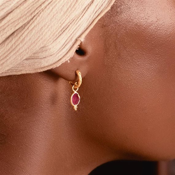 Ananda Soul - Gentle Heart - Hoop - Guld - Pink