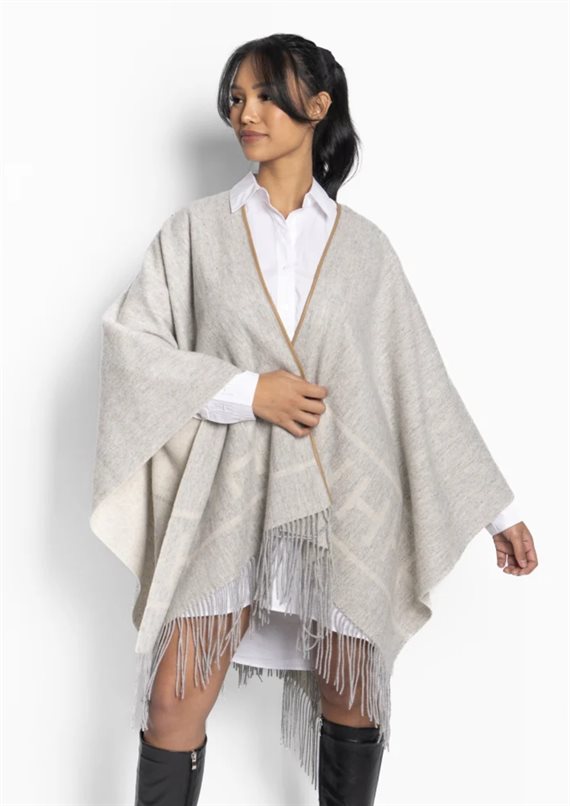 HEST - Shawl - Poncho - Grey - Onesize