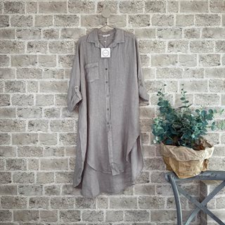 Cabana Living - Aira - Hørskjorte - Fango - Onesize