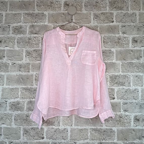 Cabana Living - Glente - Hørskjorte -  Rosa