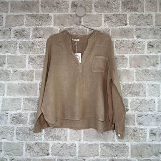 Cabana Living - Glente - Hørskjorte -  Cammello