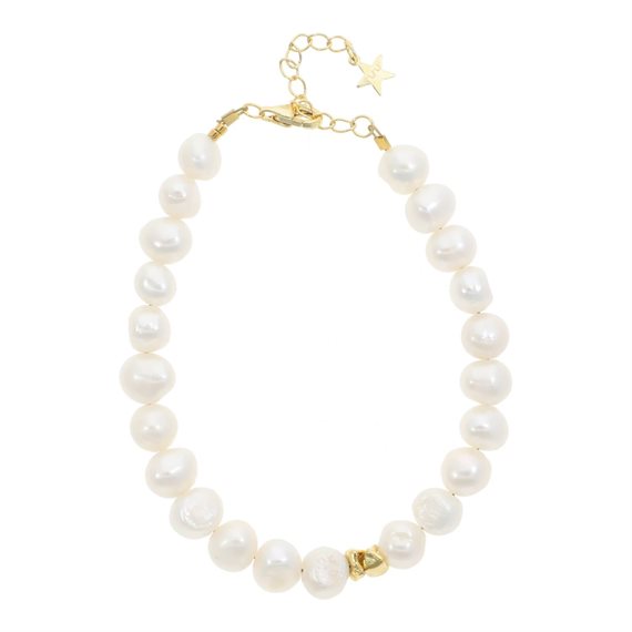 Nuni - Jennifer Armbånd - Pearl - Onesize