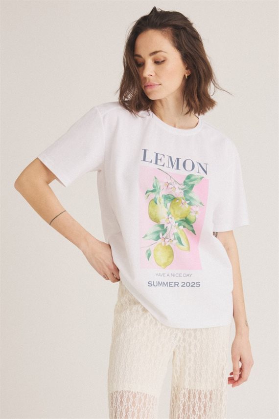 Luxzuz - Lemo T-shirt - White