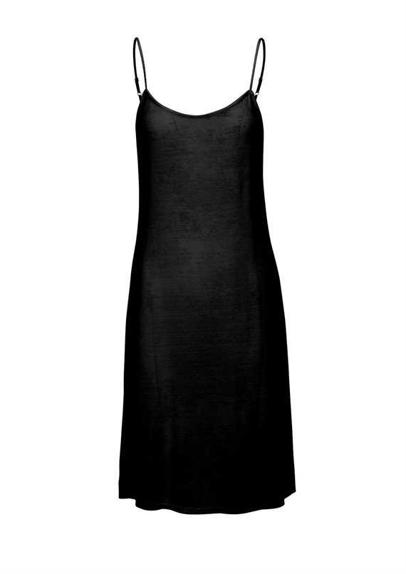 Luxzuz - Medi Slip Kjole - Black