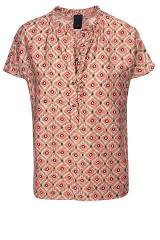 Luxzuz - Maritoana Blouse - Hot Coral