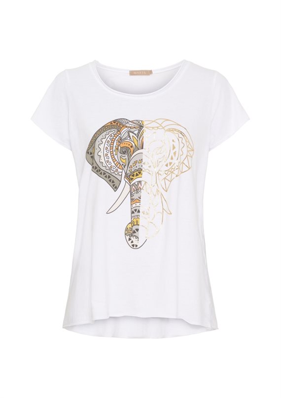 Marta - Marie T-shirt - White Love Elephant