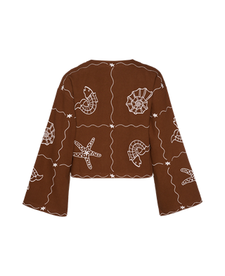 Sissel Edelbo - Seashell Top - Soft Brown - Onesize