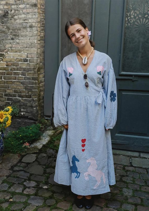 Sissel Edelbo - Caro Dress - Cashmere blue - Onesize