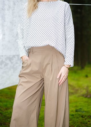 Black Colour - Davina Wideleg Bukser - Khaki