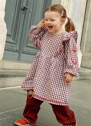 Sissel Edelbo - Nanette MINI Kjole - Brown Checks