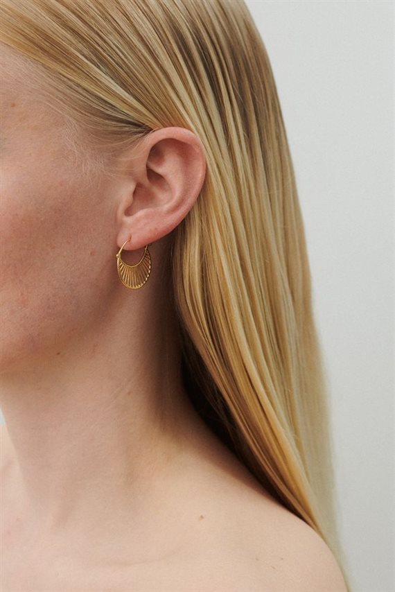 Pernille Corydon - Daylight Øreringe - Guld - 22mm