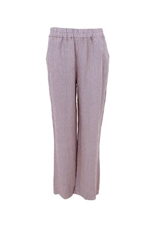 Black Colour - Melina Wide Linen Bukser - Calypso Rose