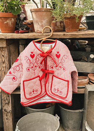 Sissel Edelbo - Penny Mini Jakke - Red Stripes