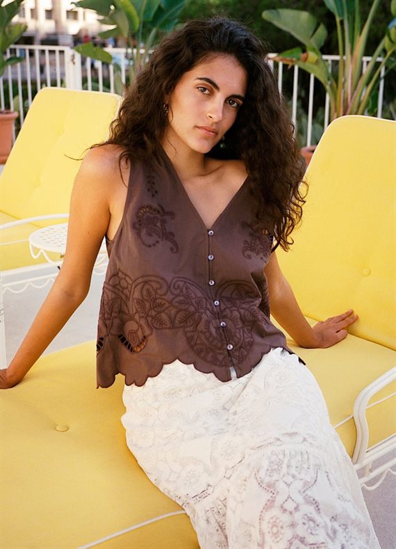 Sissel Edelbo - Celestine Top - Soft Brown