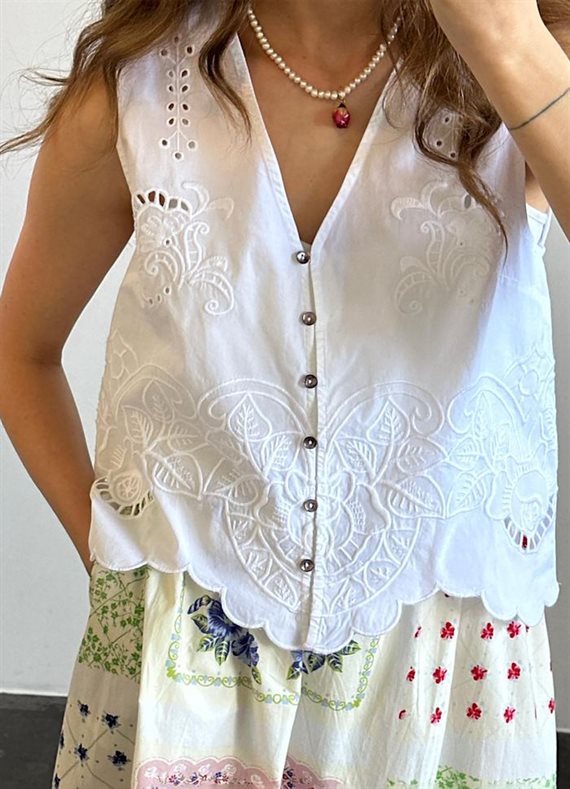 Sissel - Celestine Top - White