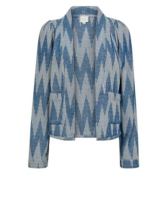 Gossia - Auguste Jakke - Blue Jacquard