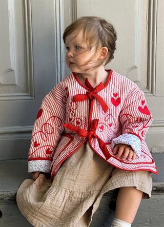 Sissel Edelbo - Penny Mini Jakke - Red Stripes