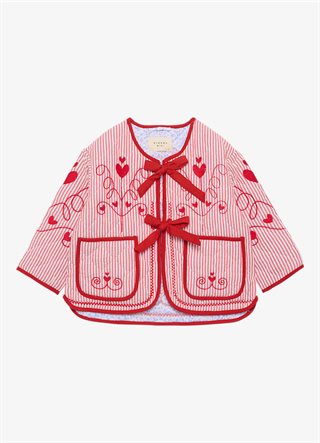 Sissel Edelbo - Penny Mini Jakke - Red Stripes