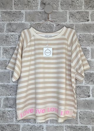Cabana - Laisa T-shirt - Beige - Onesize