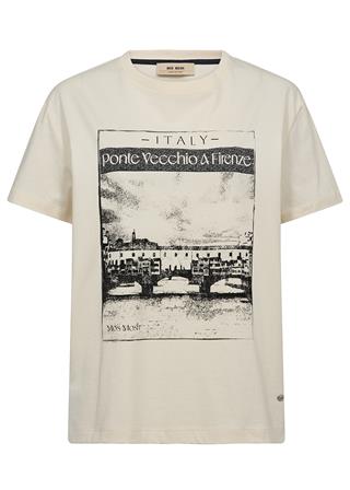 Mos Mosh - Anise O-SS T-shirt - Ecru