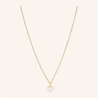 Pernille Corydon - Ocean Heart Halskæde - Guld - Adj 40-45 cm