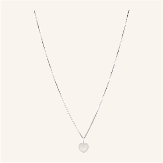 Pernille Corydon - Ocean Heart Halskæde - Sølv - Adj 40-45 cm