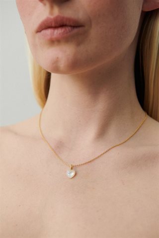 Pernille Corydon - Ocean Heart Halskæde - Sølv - Adj 40-45 cm