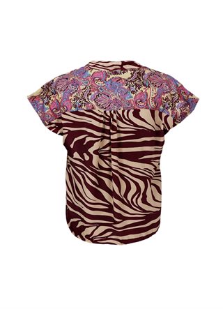 Black Colour - Luna Andrea S/S Top - Royal Berry Mix