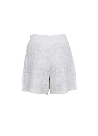 Black Colour - Milos Lace Shorts - Off White