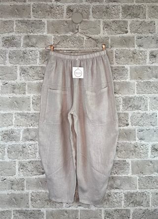 Cabana - Chia - Hør Bukser - Nude
