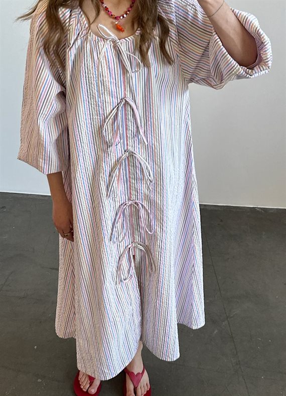 Sissel Edelbo - Stinne Kjole - Multi Stripes - Onesize