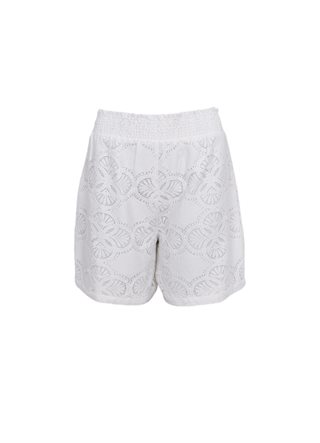 Black Colour - Milos Lace Shorts - Off White