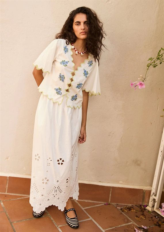 Sissel Edelbo - Blueflower Top - Onesize
