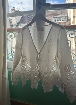 Sissel - Trine Top - White Cutwork - Onesize